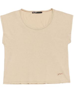 Bimba Y Lola Round Neck T-Shirt - Natural