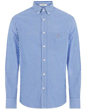 GANT Striped Button-Down Shirt - Blue