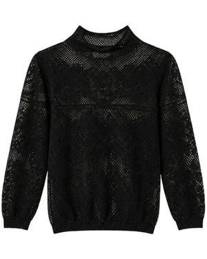 Twinset Pull Col Roulé En Cachemire - Noir