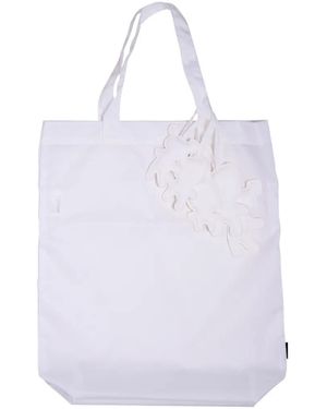 Comme des Garçons Sac Cabas À Détail D'Appliqué - White