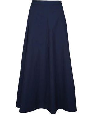 Twp Falda midi de algodón - Azul