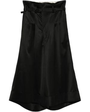 Junya Watanabe Pleated Belt Pants - Black