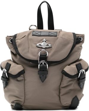 Vivienne Westwood Small Highland Orb-Detail Backpack - Black