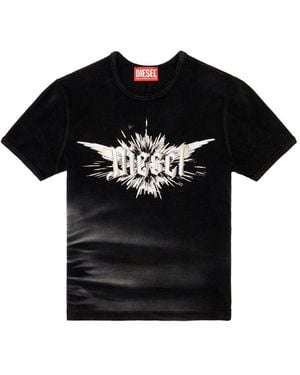 DIESEL T-ele-long P2 Tシャツ - ブラック