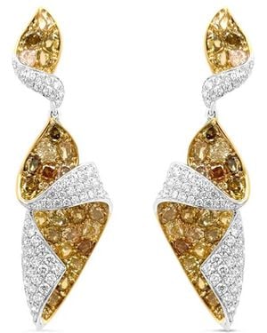 HYT Jewelry Diamond Drop Earrings - Metallic