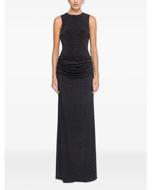 Nissa Rhinestone-Embellished Maxi Dress - Black