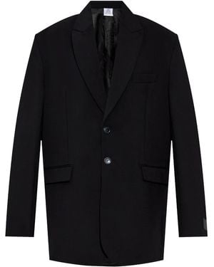 Vetements Einreihige Jacke - Blau