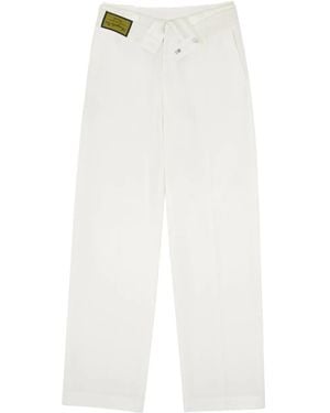 MM6 by Maison Margiela Reverse Waistband Trousers - White