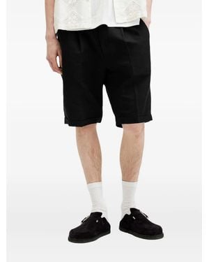AllSaints Shorts mit Falten - Schwarz