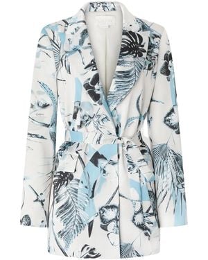 Genny Blazer Anversa Jungle con estampado floral - Azul