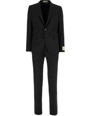 Corneliani Buttoned Suit - Black