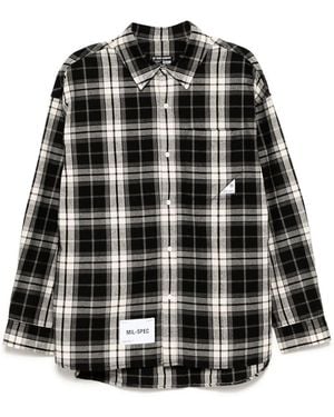 Izzue Checked Shirt - Black