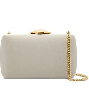 Oscar de la Renta レザー クラッチバッグ - ホワイト