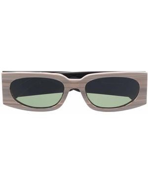 Gcds Rectangular-Frame Sunglasses - Brown