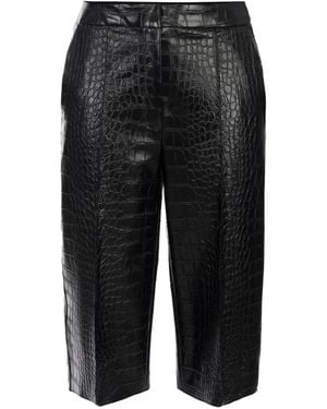 Elisabetta Franchi Cropped Trousers - Black