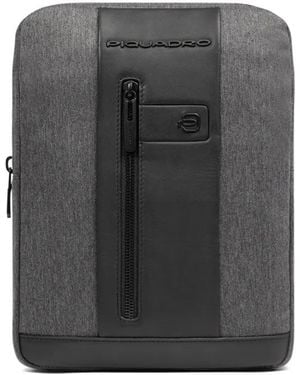 Piquadro Panelled Crossbody Bag - Grey
