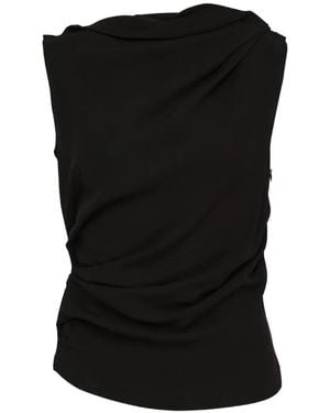 Club21 Collection Freya Draped Top - Black