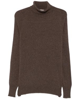 Ma'ry'ya Pullover Mit Raglanärmeln - Braun