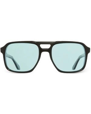 Cutler and Gross 1394 Browline Sunglasses - Black