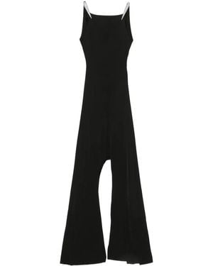 David Koma Crystal-Embellished Gown - Black