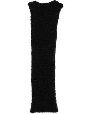 Yohji Yamamoto Hand-Woven Knit Snood - Black