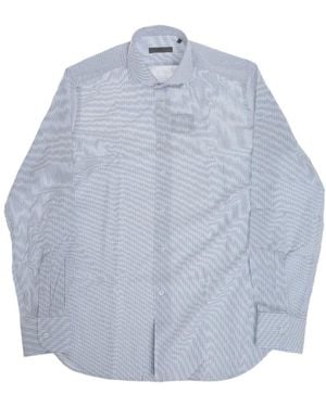 Corneliani Striped Cotton Shirt - Blue