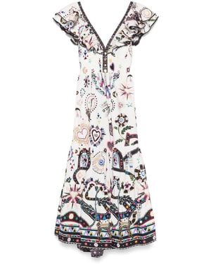 CAMILLA Nubian Wonderland Maxi Dress - White