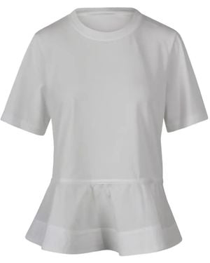 Jovonna London Flared-Hem T-Shirt - Grey
