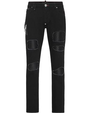 Philipp Plein Rock Star Slim-Cut Jeans - Black