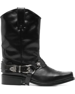 Toga Virilis Stiefel Mit Harness-Detail - Schwarz