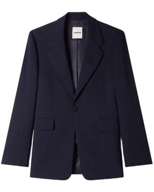 Sandro Virgin Wool Suit Jacket - Black
