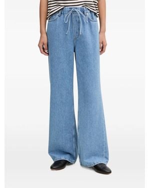 Marc O' Polo Drawstring Wide-Leg Jeans - Blue