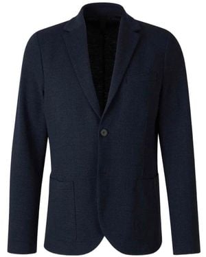 Harris Wharf London 2B. Notched-Lapel Blazer - Blue
