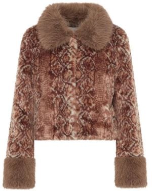 Unreal Fur Veste Tuareg En Fourrure Artificielle - Brown