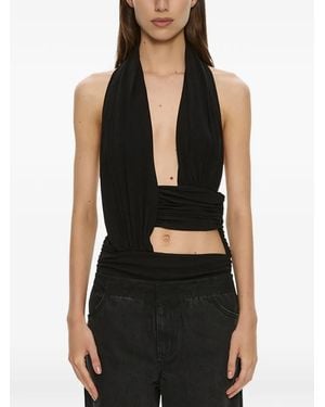 Christopher Esber Draped Cut-Out Top - Black