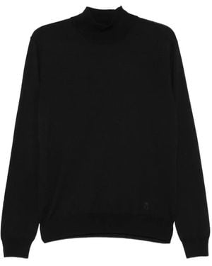 Corneliani Pullover Mit Stehkragen - Schwarz