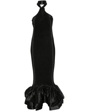 L'idée Soho Maxi-Jurk Met Ruches - Zwart