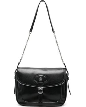 Bally Schultertasche mit Schnallenverschluss - Schwarz