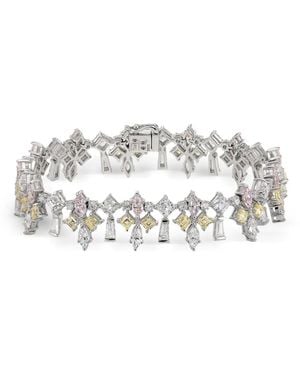 Anabela Chan Diamond Fleur-De-Lys Bracelet - White