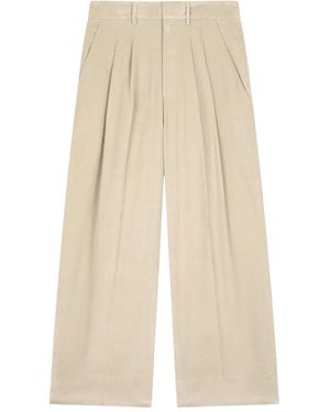 Dondup Eloise Pleated Trousers - Natural