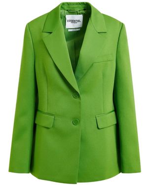 Essentiel Antwerp Jazer Notched Single-breasted Blazer - Green