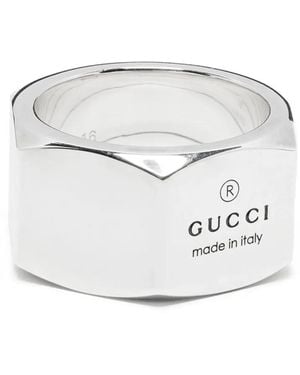 Gucci Trademark リング - ホワイト