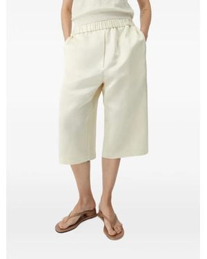 Cordera Cropped-Hose Aus Satin - Natur