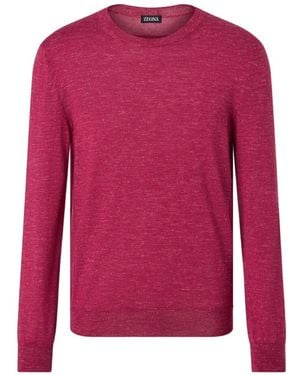 ZEGNA Crewneck Jumper - Red