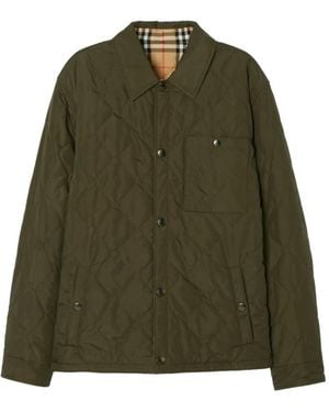 Burberry Reversible Quilted Nylon Brighton Overshirt - Green