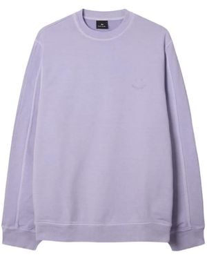 Paul Smith Happy Embroidery Jumper - Purple