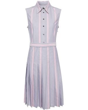 Thom Browne Vestido A Rayas - Morado