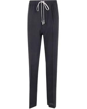 Rick Owens Concordians Drawstring Pocket Trousers - Blue