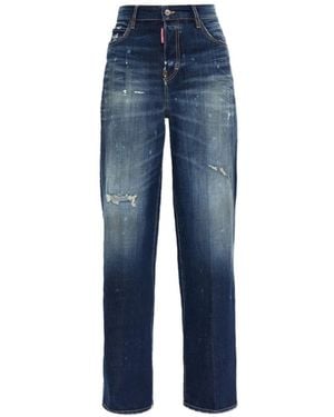 DSquared² Dark Dirty Baggy Jeans - Blue