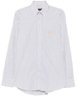 Etro Camisa A Rayas - Blanco